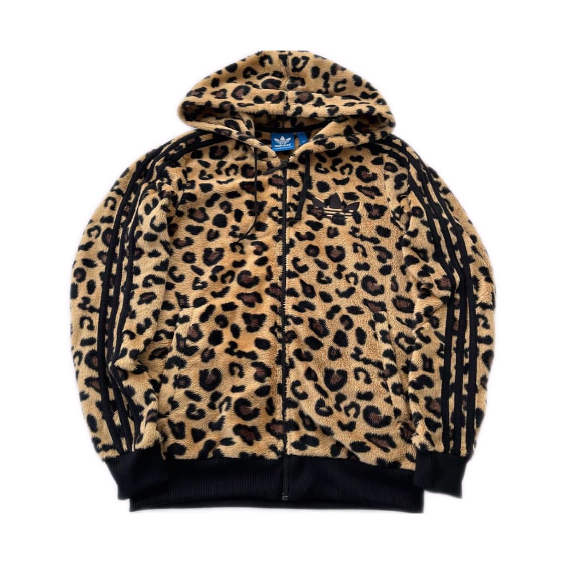 🐆아디다스 파이어버드 레오파드 빅로고 쉐르파 후드집업 져지🐆 상품이미지2