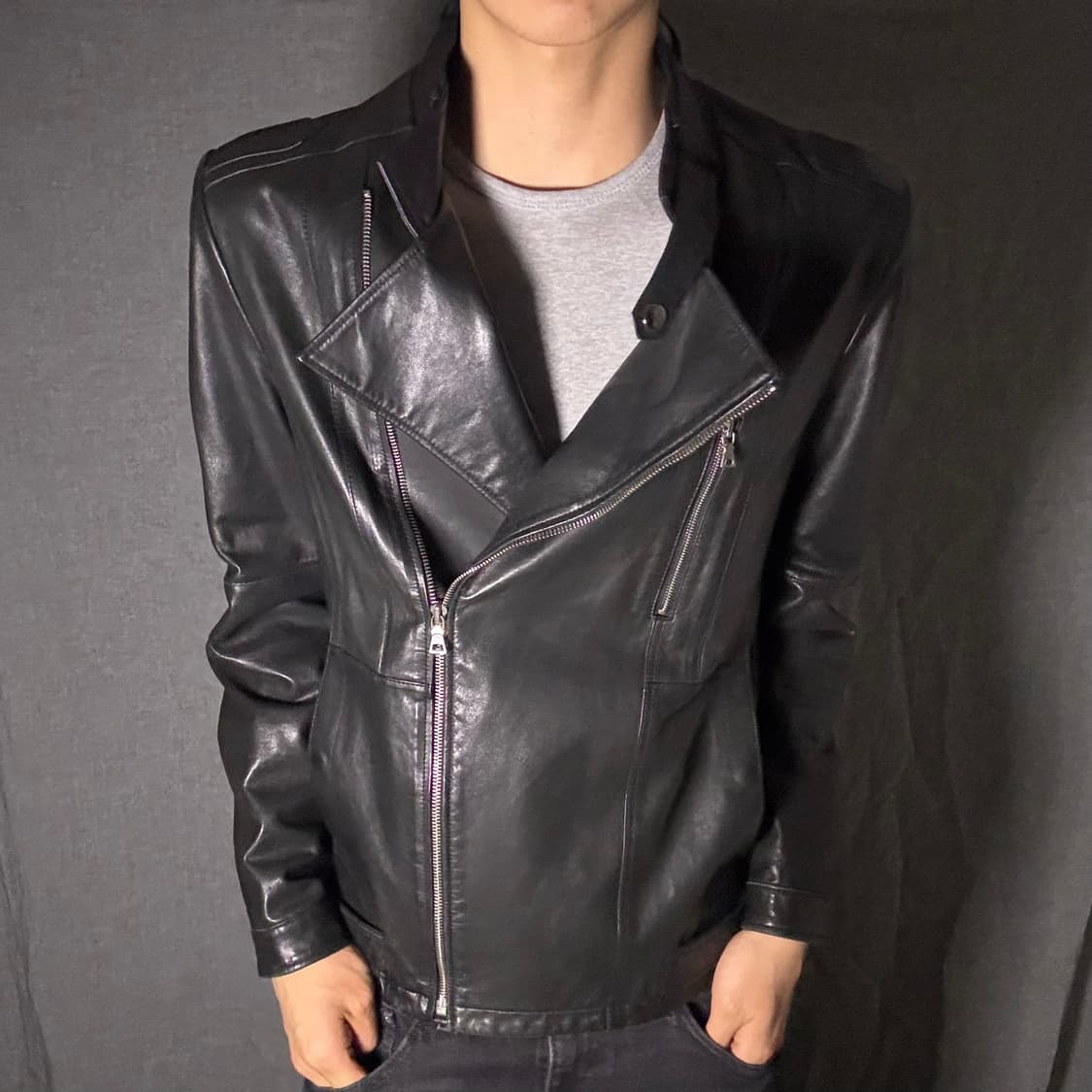 lamb skin leather jacket 상품이미지1