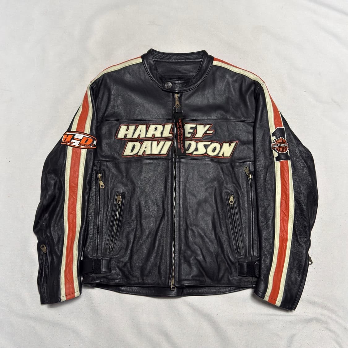 L 할리데이비슨 토크 제뉴원 라이딩 레더 자켓 상품이미지2