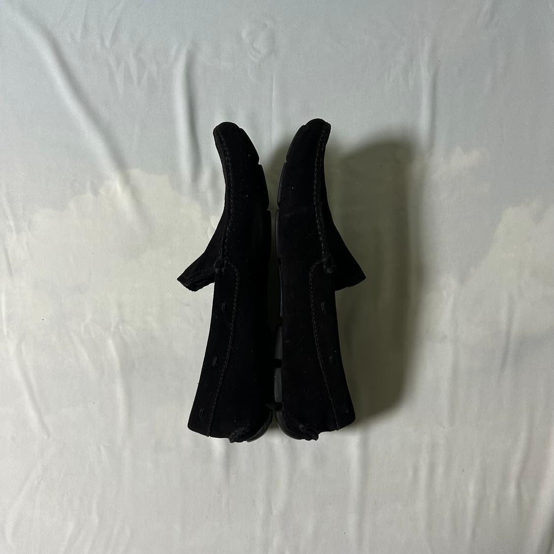 Prada sports suede black flat loafers 상품이미지3