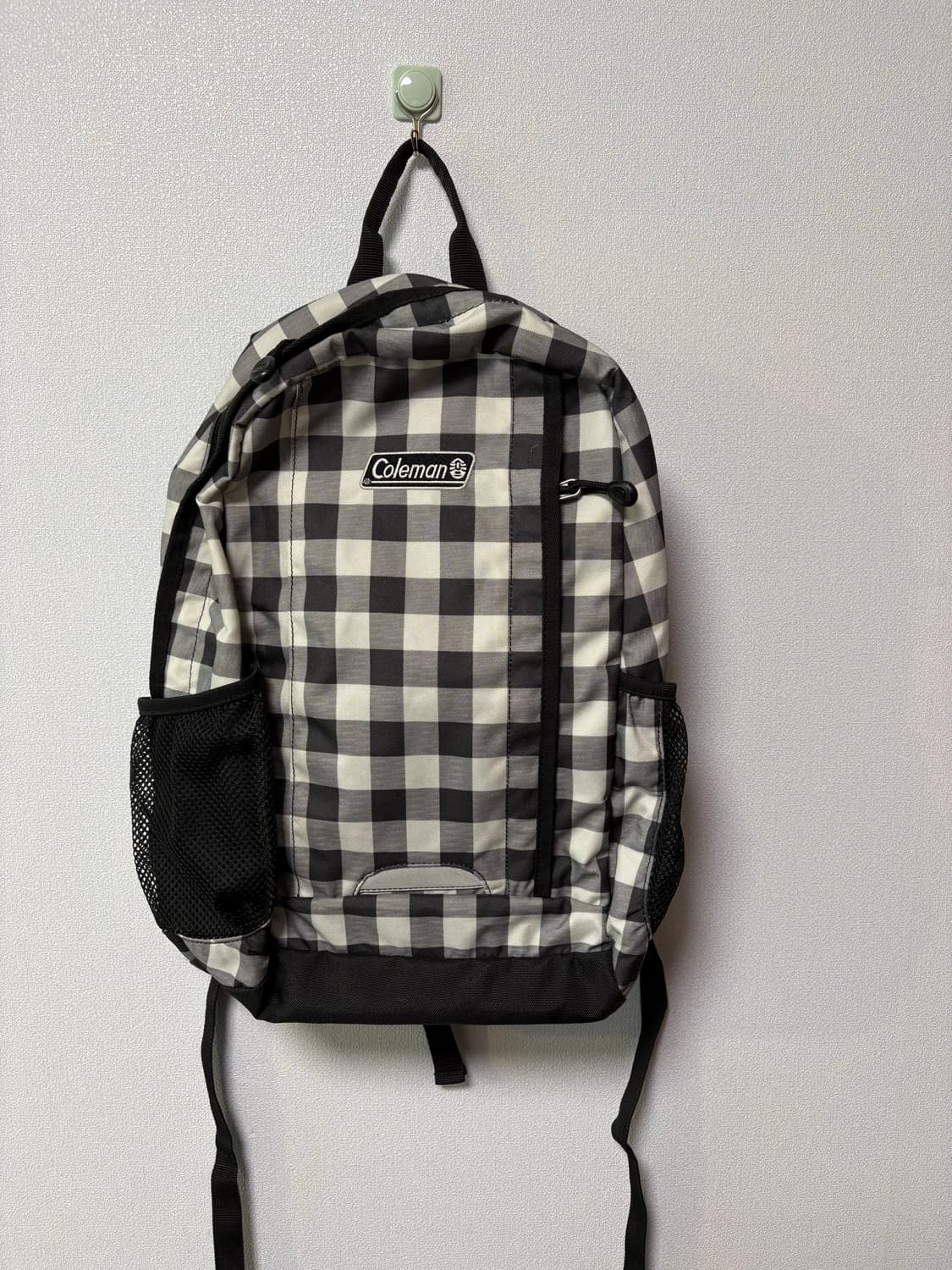 콜맨 체크 백팩 일본 빈티지 모리걸 가방 배낭 상품이미지1