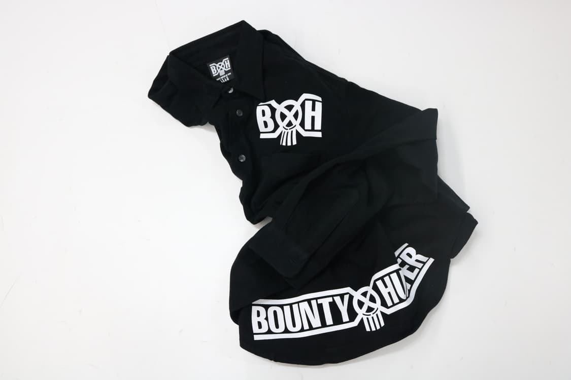 BOUNTY HUNTER 바운티 헌터 BxH 빅로고 블랙 워크 셔츠 L 상품이미지2