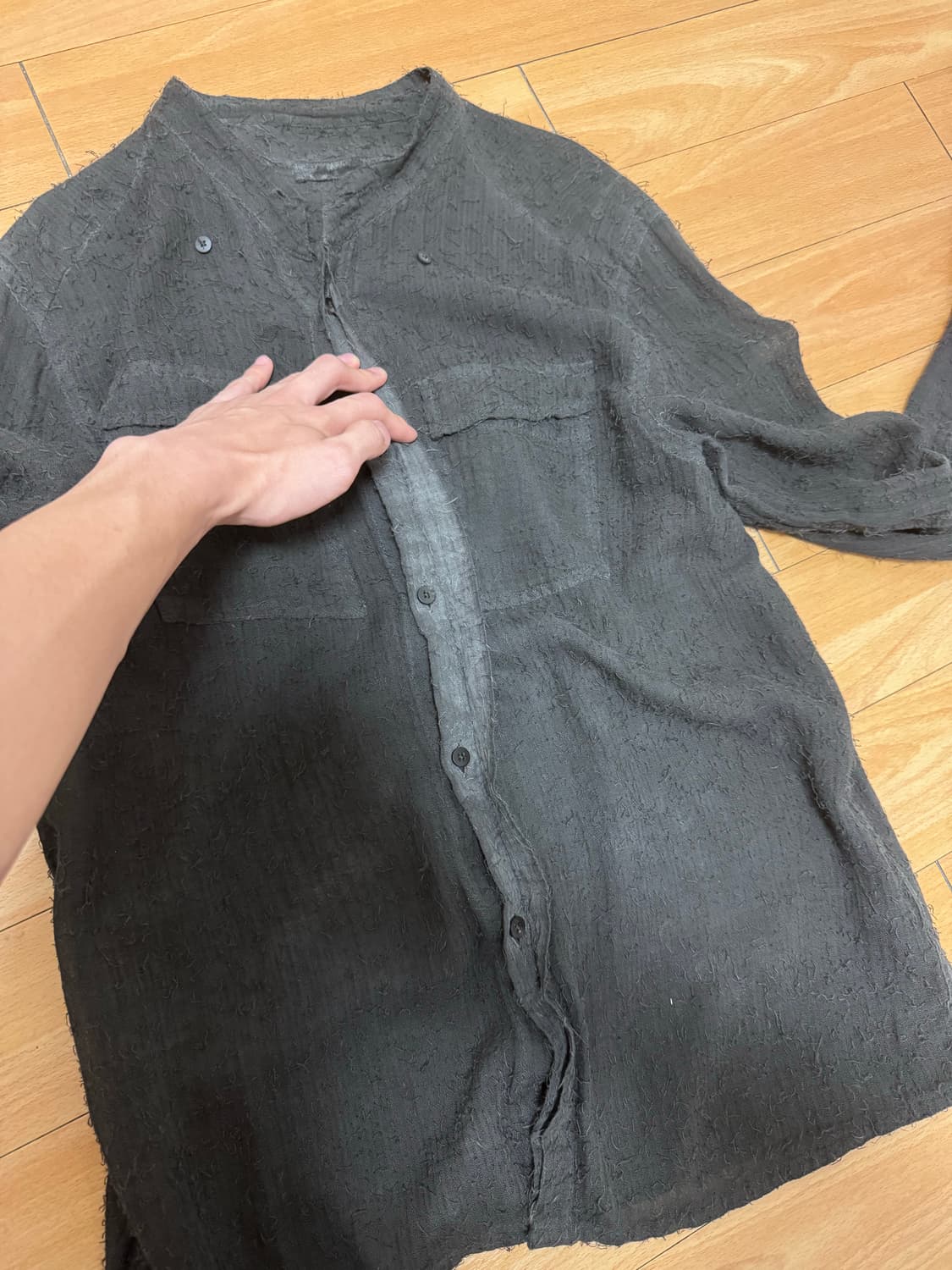 blackmerle double sleeve endo gray [M] 상품이미지6