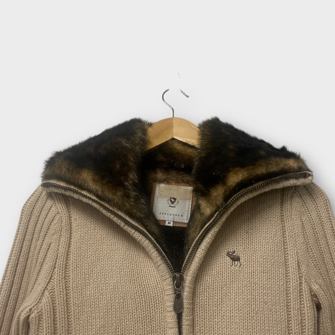  아베크롬비 Abercrombie 토끼퍼 집업 가디건 XS 상품이미지5