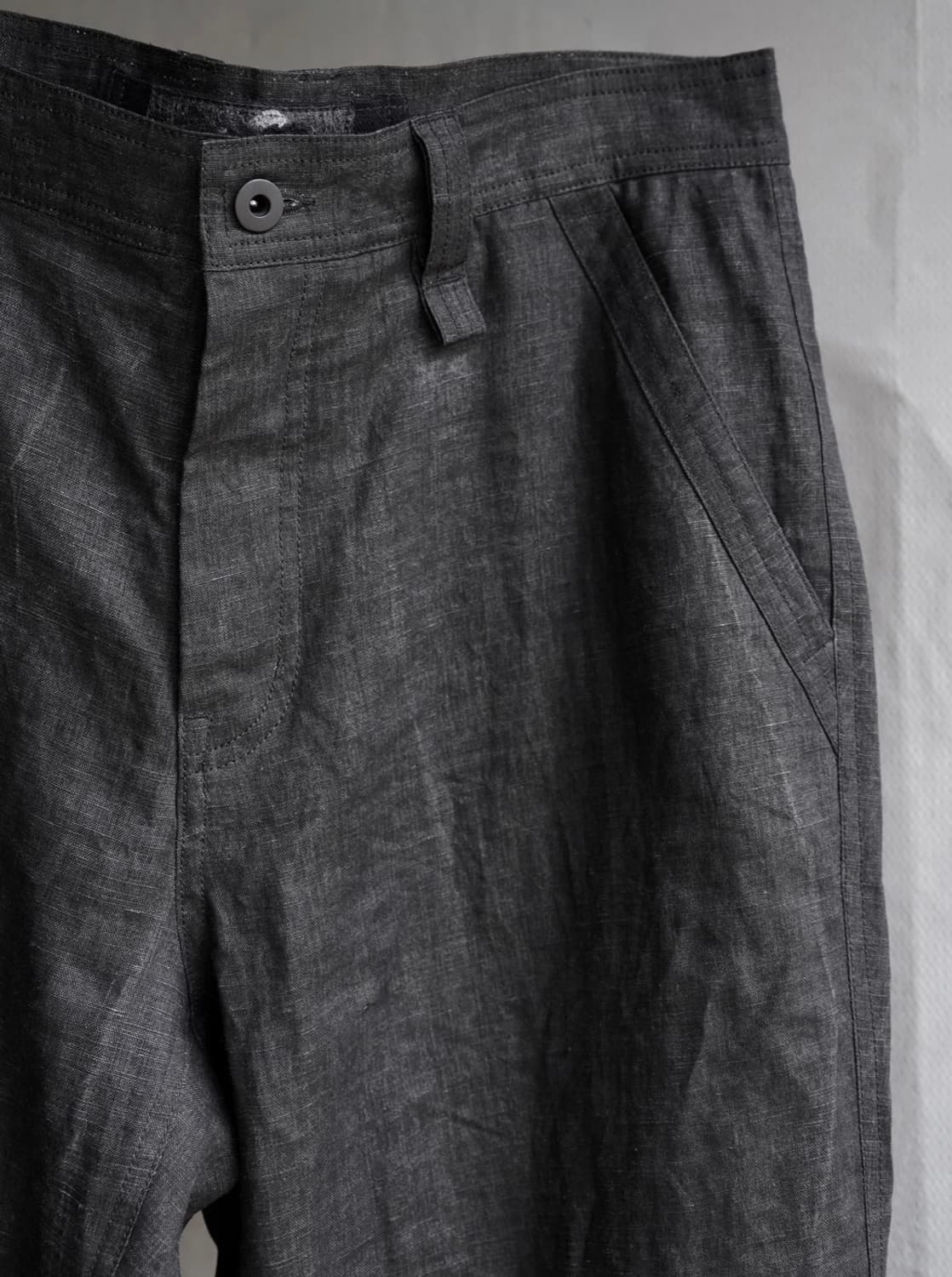 블랙멀 잉크 코팅 트라우져 팬츠(M) 상품이미지2