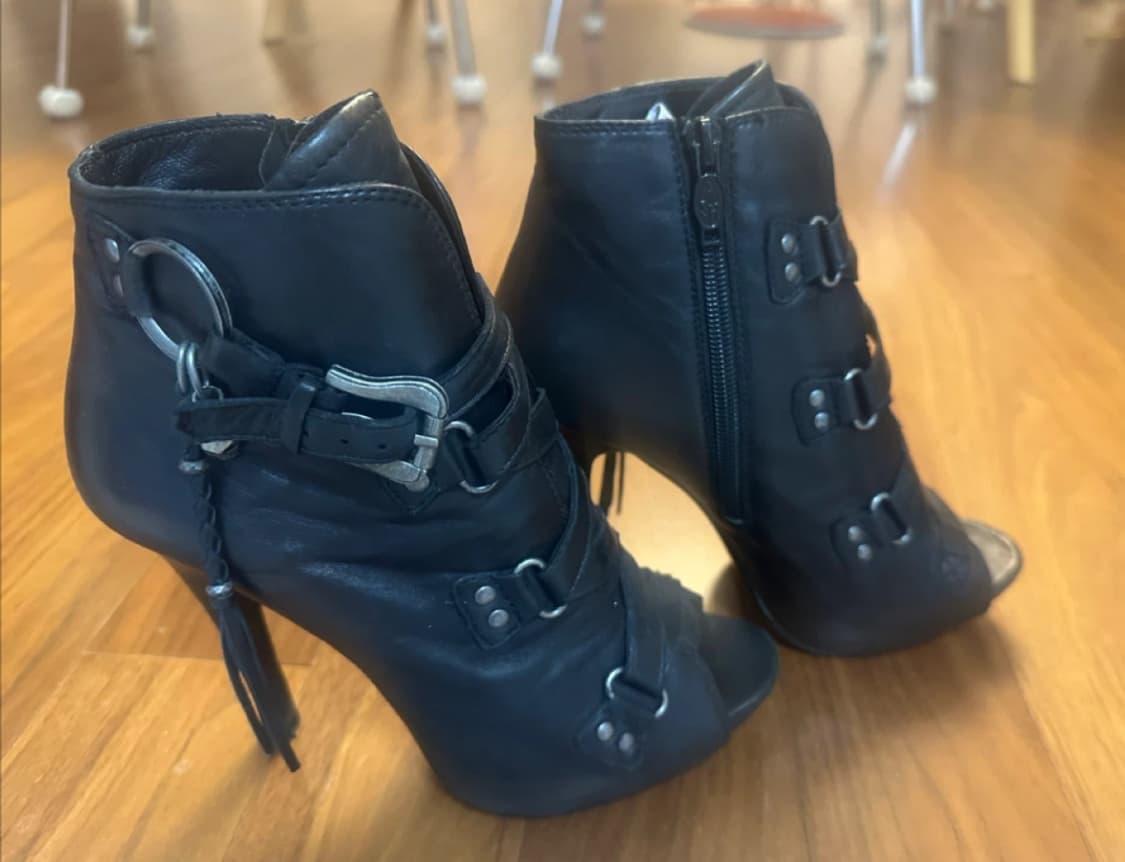 Ash 펑크 레더 힐 블랙 37 상품이미지3