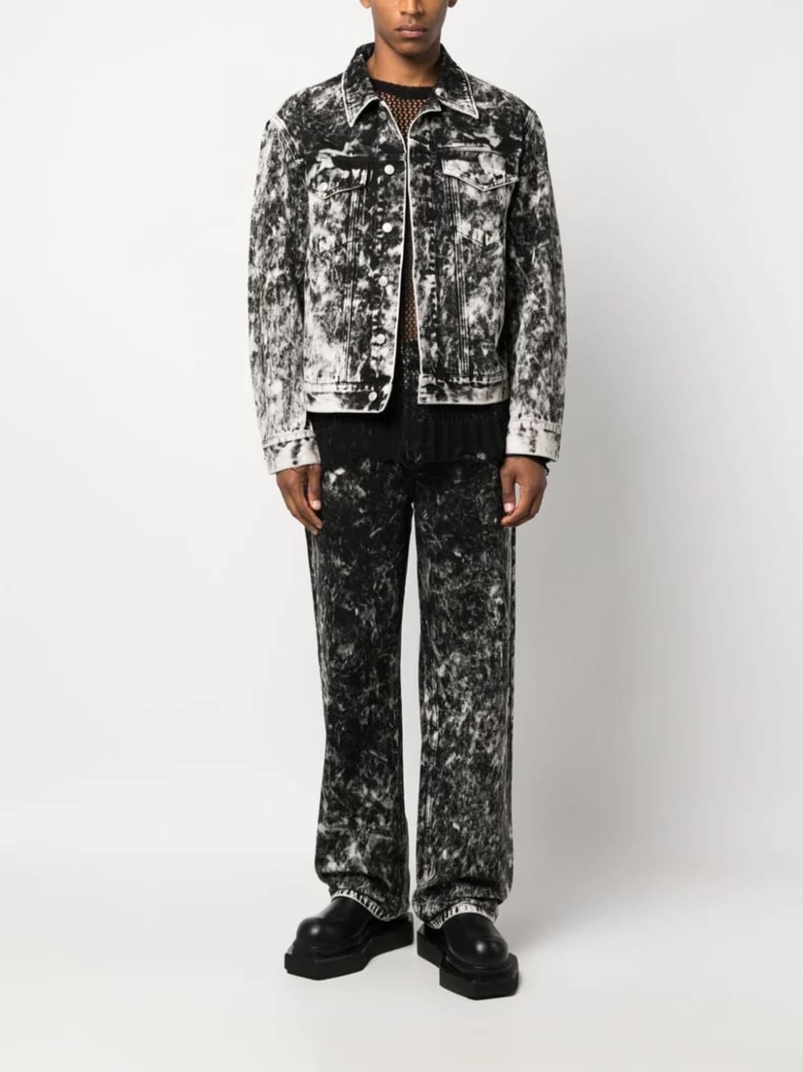 Dries van noten acid wash jeans 상품이미지1