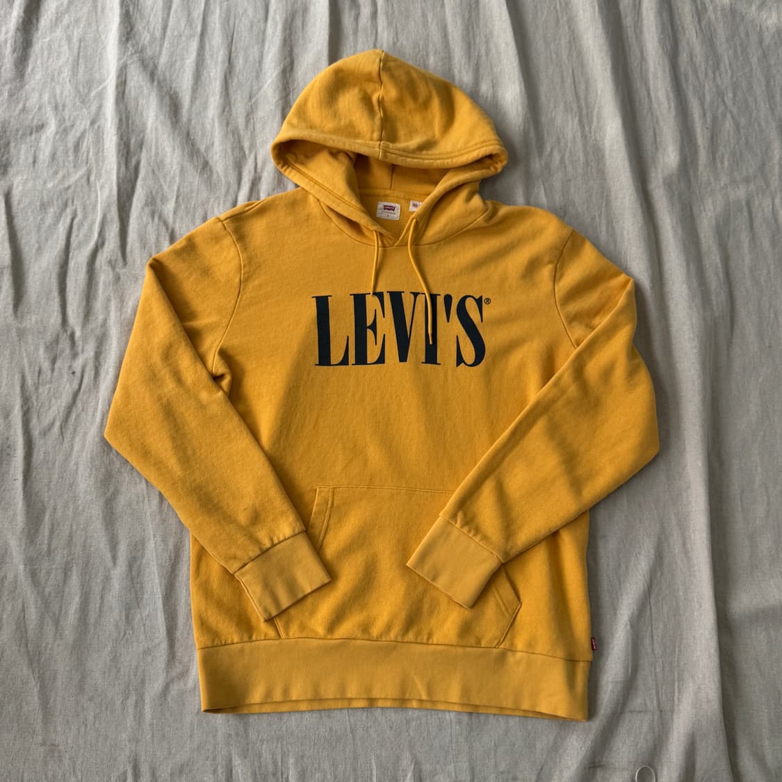 리바이스 옐로우 빅로고 후드 L 상품이미지1