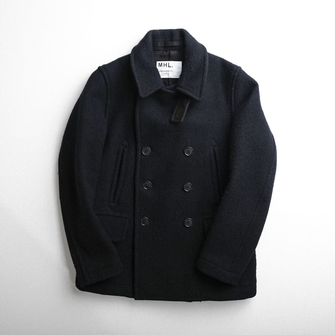 MHL 울 피 코트 - 네이비 S 사이즈  ( 추천 44-55 ) 상품이미지1