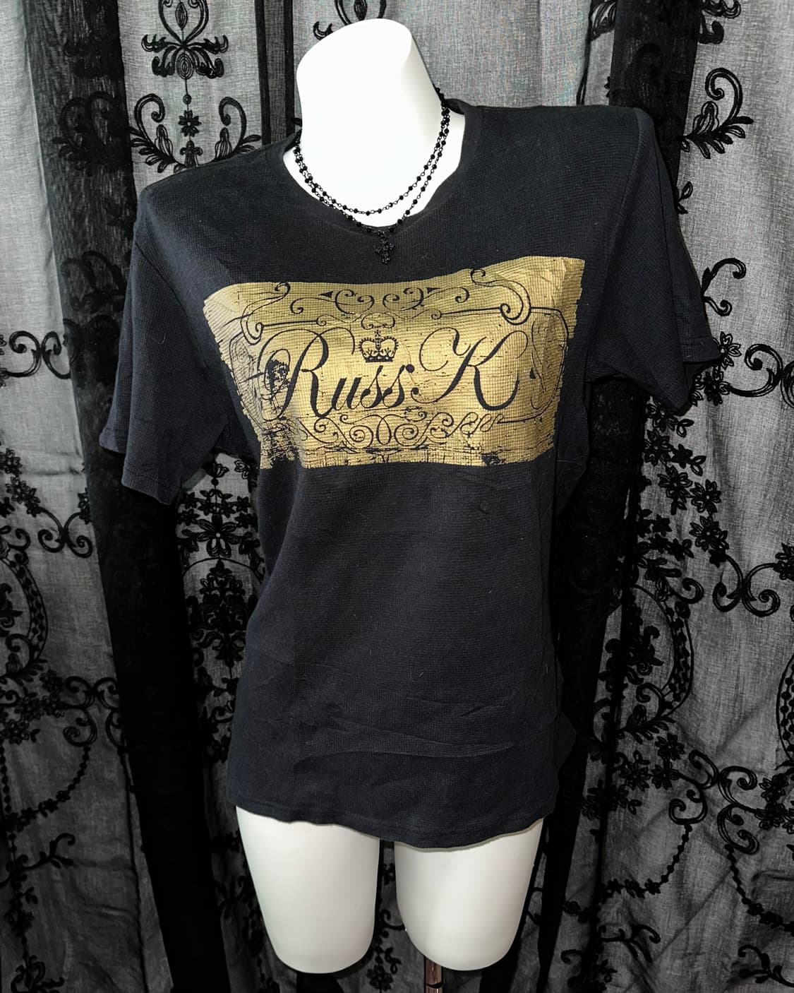 RUSS•K Black Rock Chic Short-Sleeved 상품이미지3