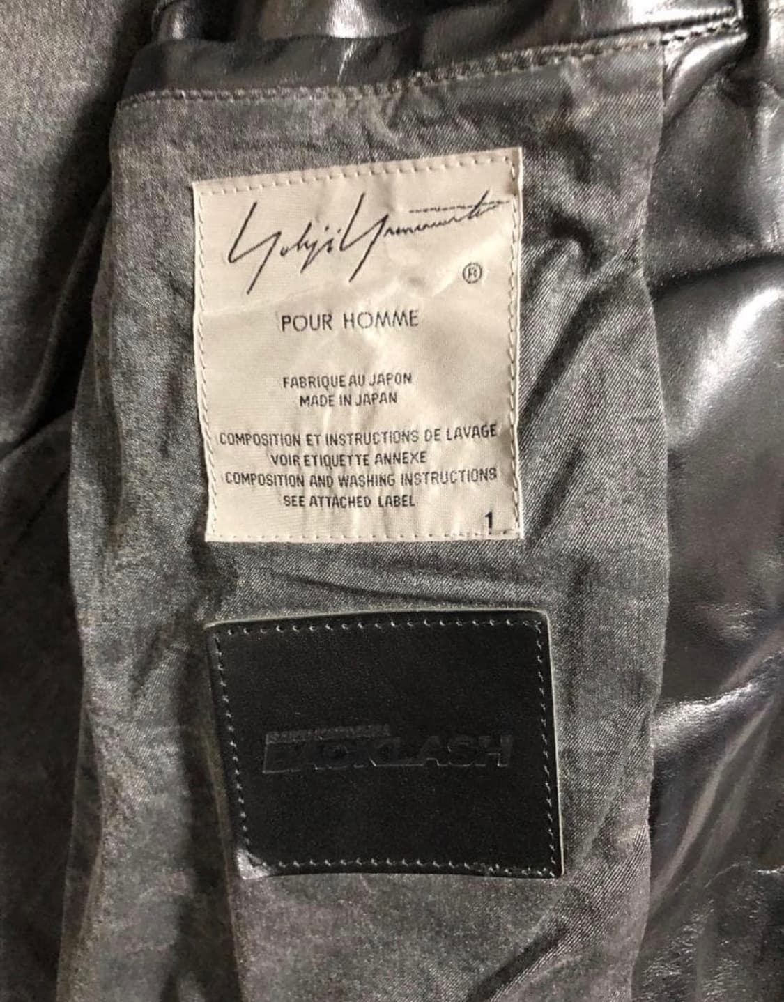 Yohji Yamamoto × BACKLASH 말가죽 자켓 (중고) 상품이미지5