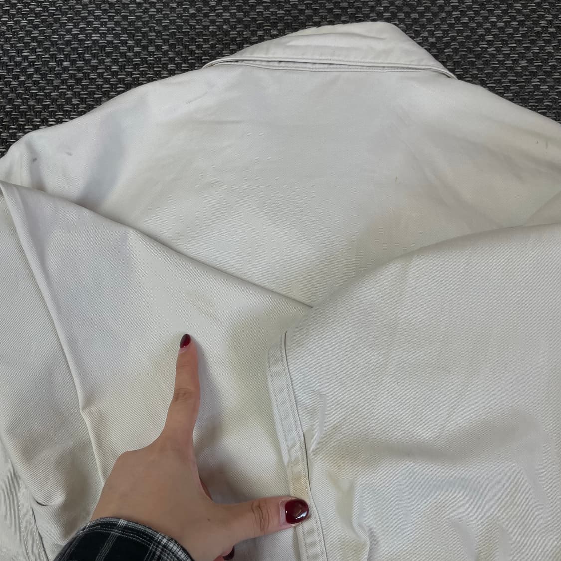 에디바우어 아이보리 코튼 워크 자켓 M 상품이미지8