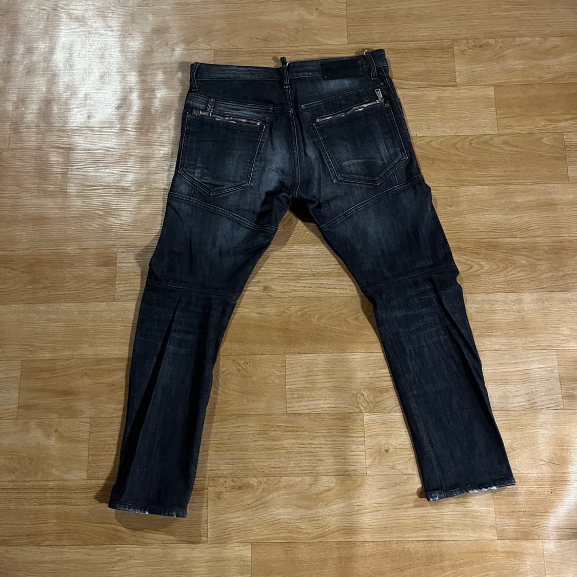 [32-33] 디스퀘어드 더블지퍼 블랙워싱진 상품이미지3