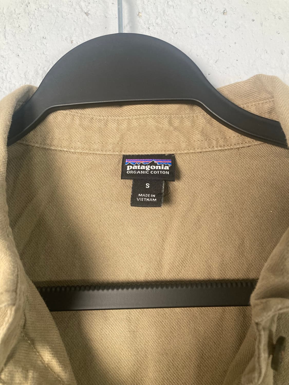 파타고니아 베이지 오가닉 코튼 셔츠 (S) 상품이미지3