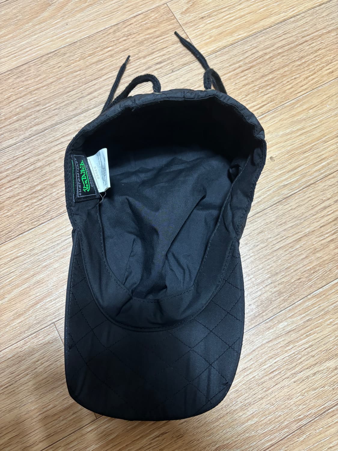 본더치 블랙 퀼팅 모자 상품이미지5