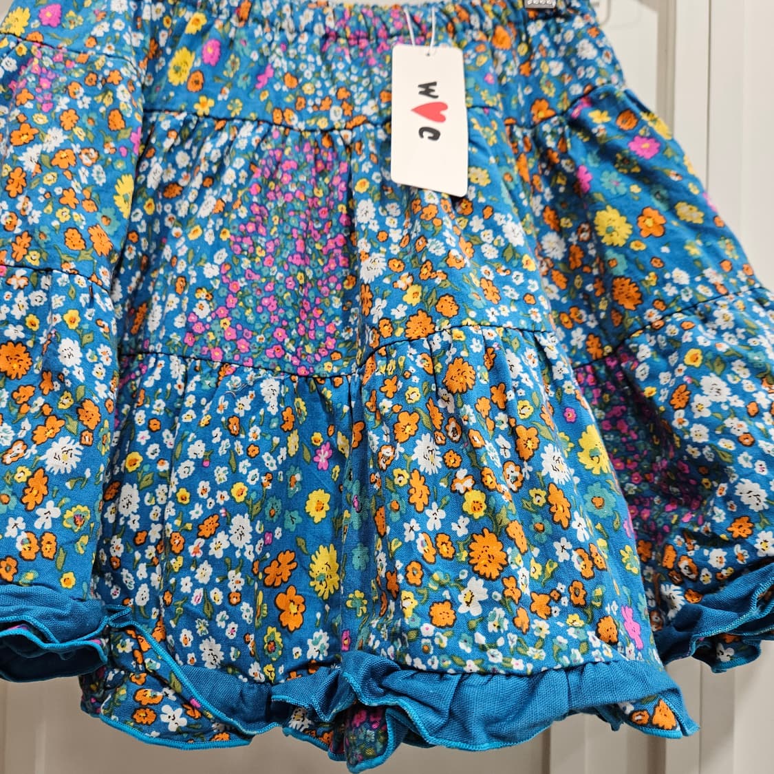 꽃무늬 프릴 미니 스커트 상품이미지7