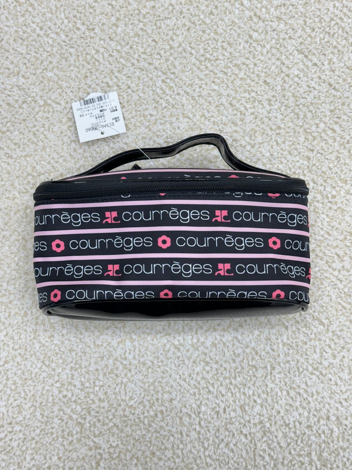 새상품) 꾸레쥬 레터링 로고 메이크업 파우치 상품이미지1