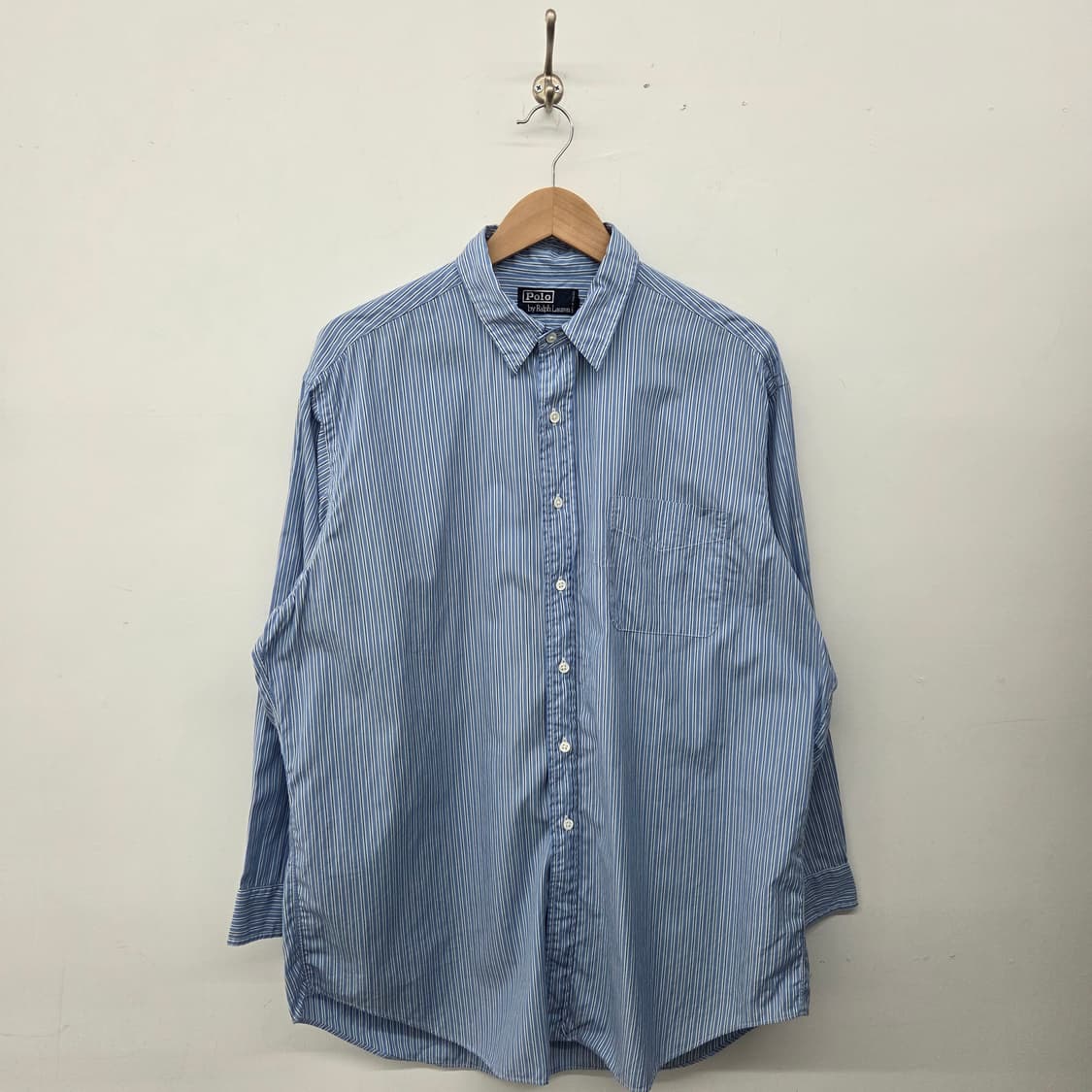 폴로 랄프로렌 스트라이프 셔츠 남방 남L 상품이미지1