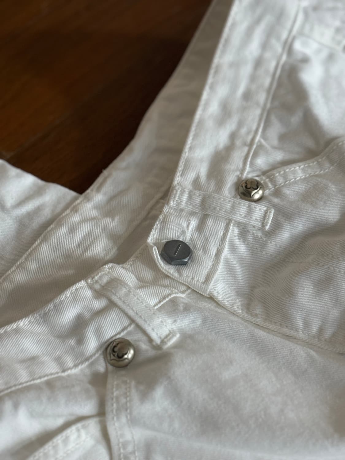 떠그클럽 화이트진 M 상품이미지4