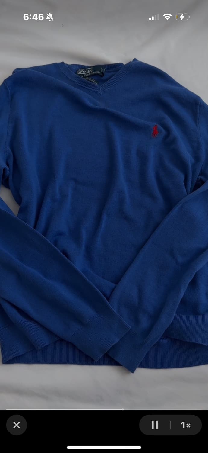 폴로 브이넥 니트 상품이미지2
