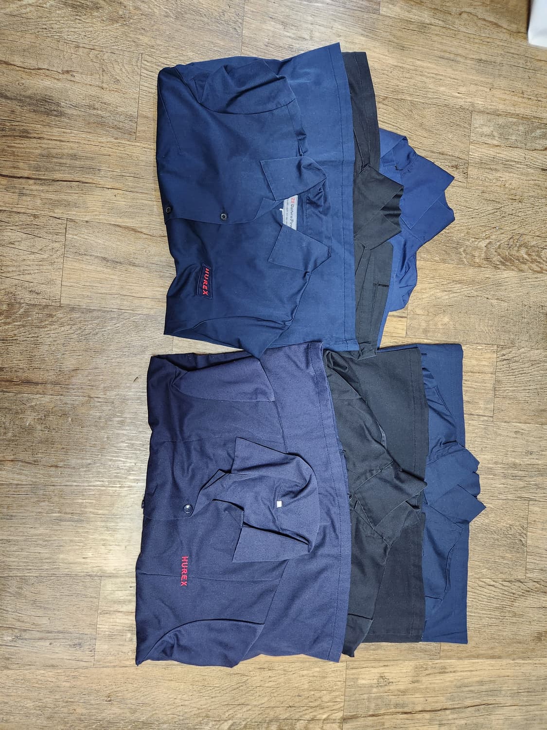 소품용 생산 현장 여자 유니폼6장 일괄 상품이미지1