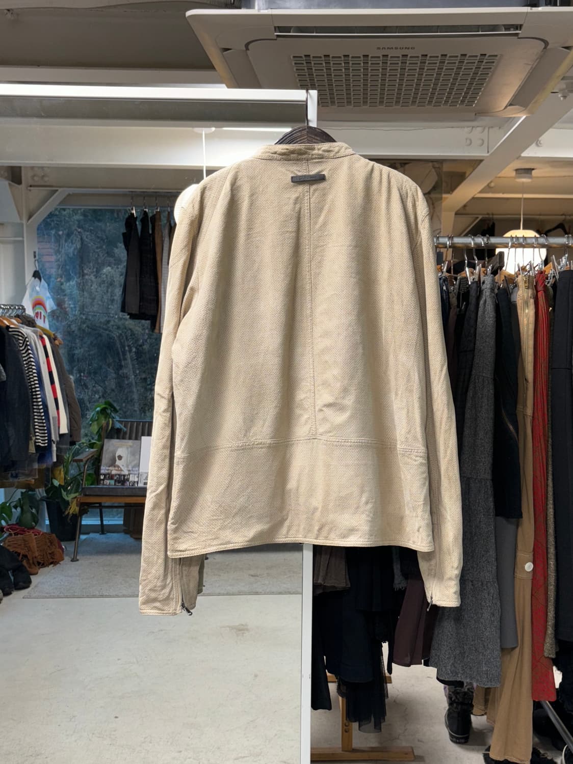 Pure dkny 스웨이드 카페레이서 자켓 상품이미지2