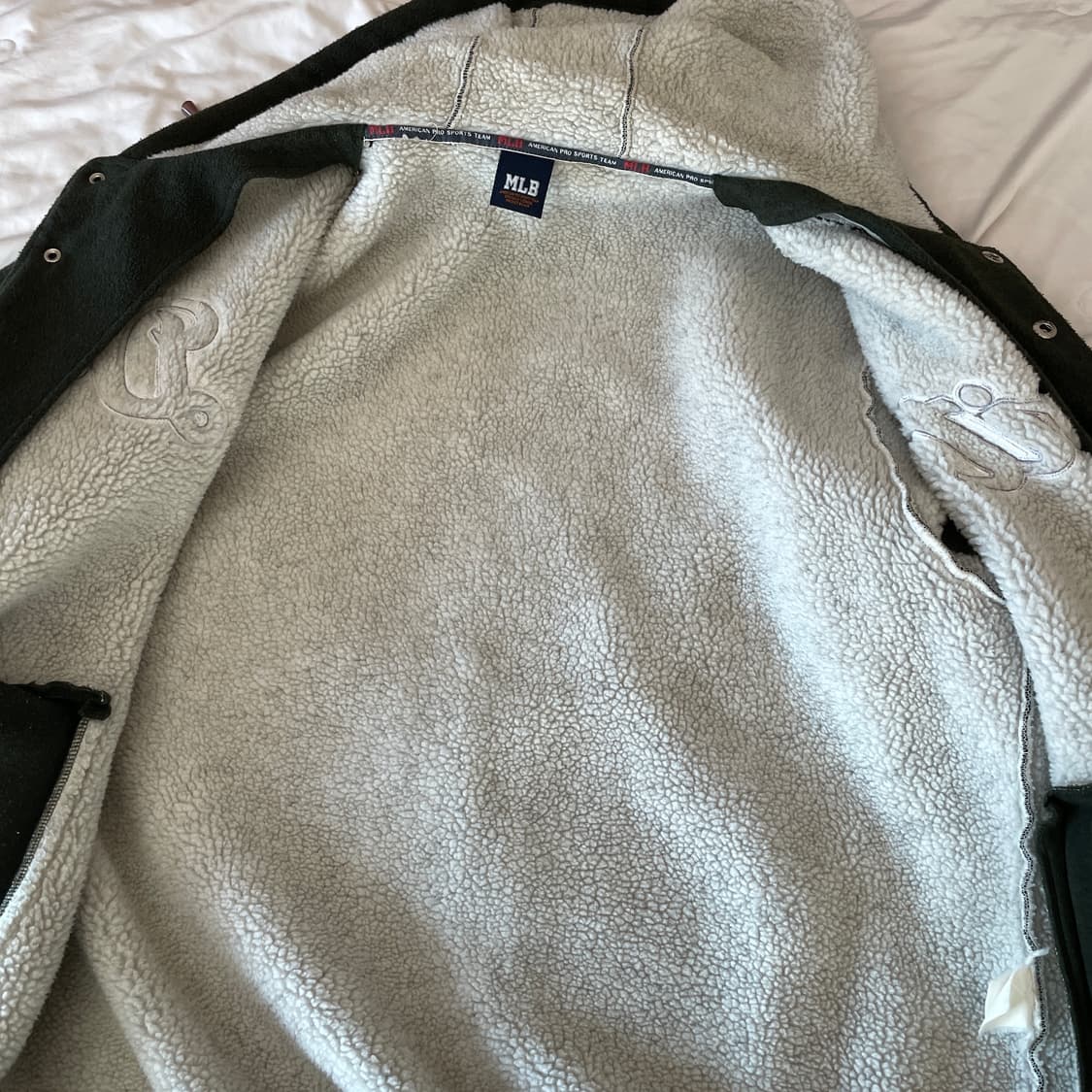 [MLB] 디트로이트 카키 후드 야구 점퍼 바시티 자켓 빈티지디엠어항 상품이미지5