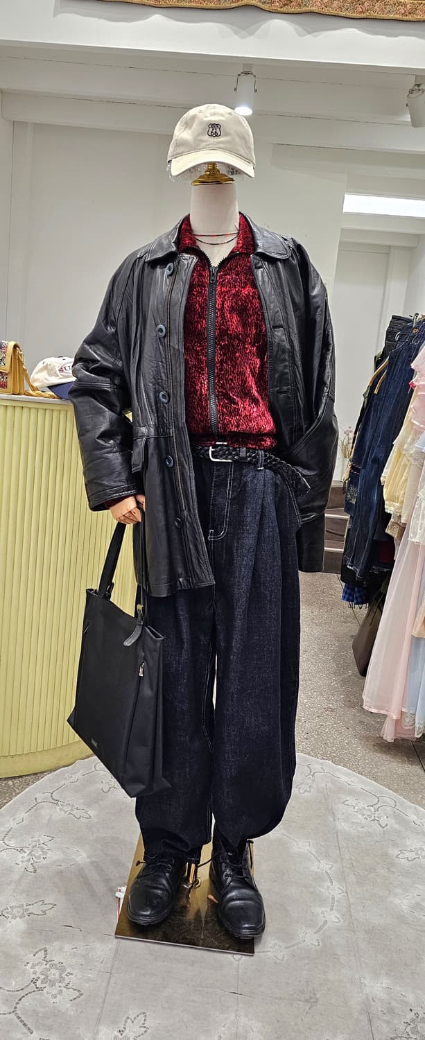 레드 벨벳 집업 블루종 상품이미지2