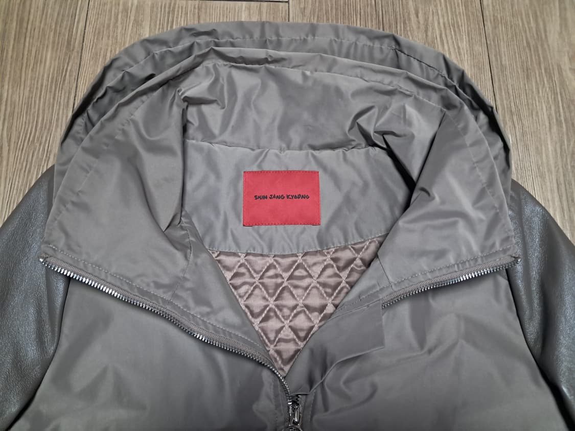 신장경 양피배색 패딩 코트55 상품이미지5