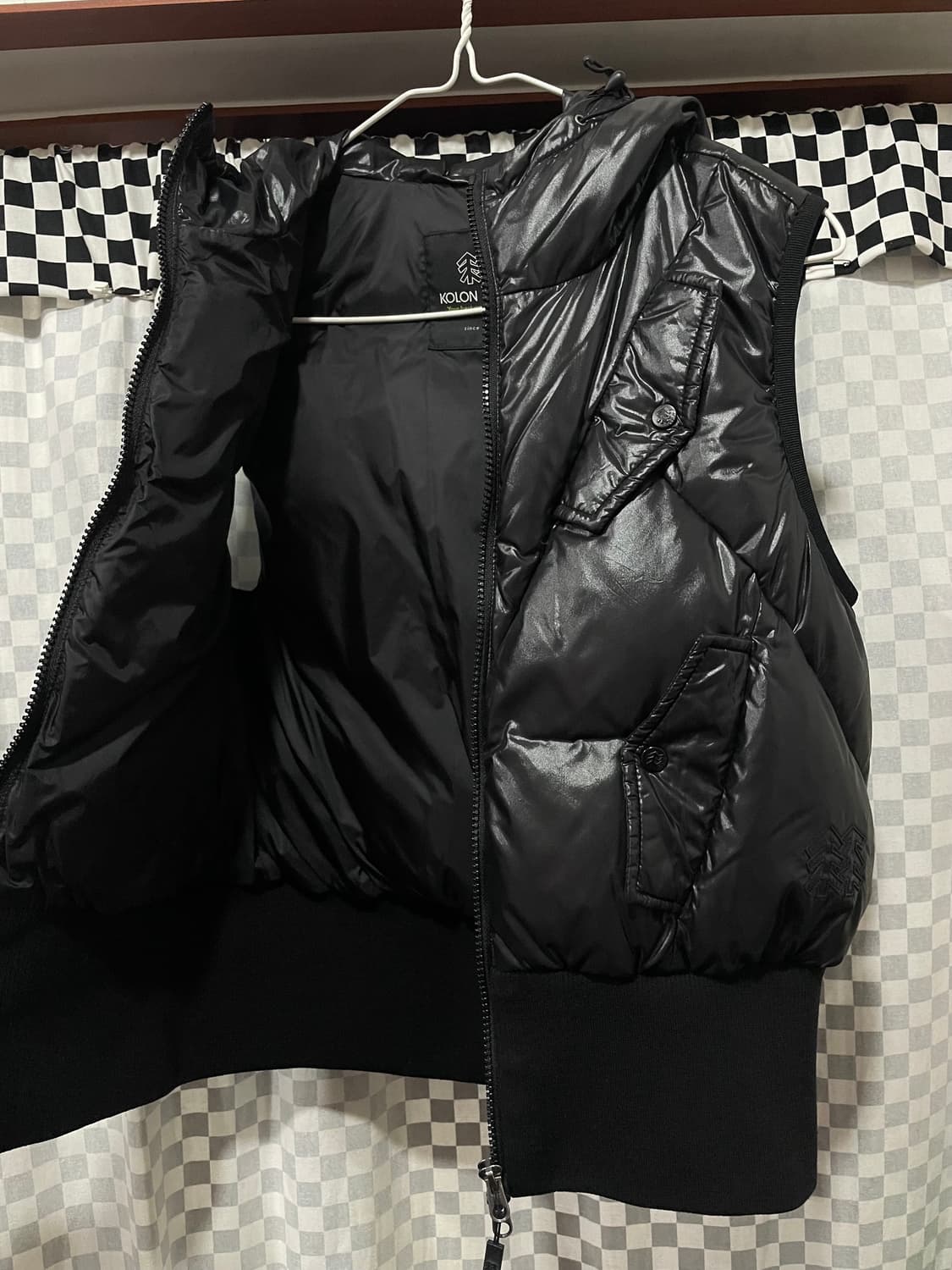 코오롱 구스다운패딩조끼:) 조끼패딩 여성패딩조끼 베스트 상품이미지3