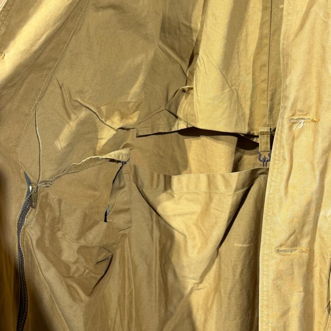 USA 50s 시어스 덕캔버스 헌팅 자켓 L 콘마르 체인지퍼 상품이미지7
