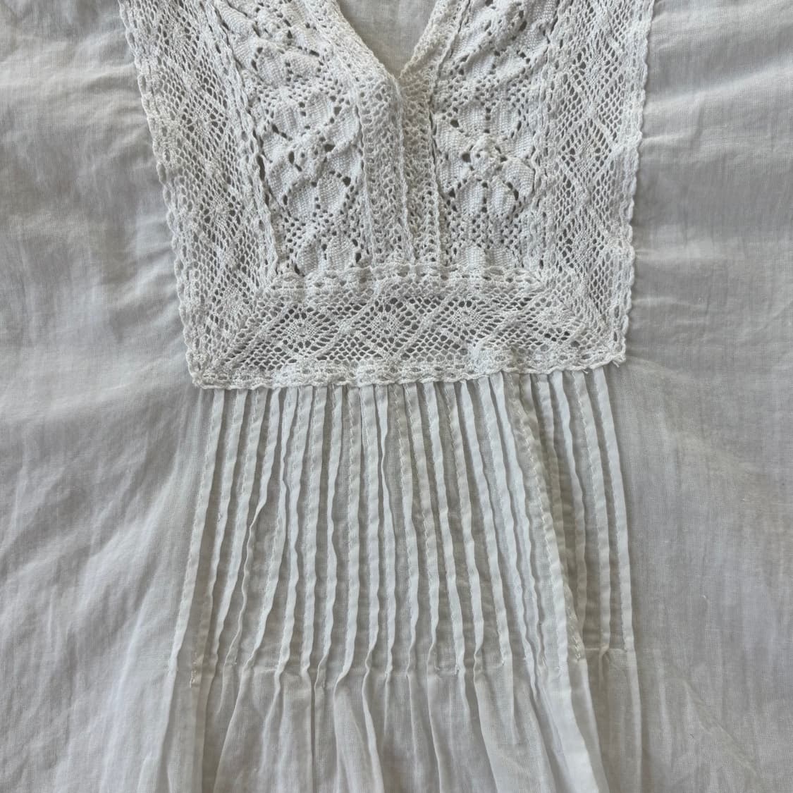 Vintage 빈티지 화이트 크로셰 셔츠 상품이미지3