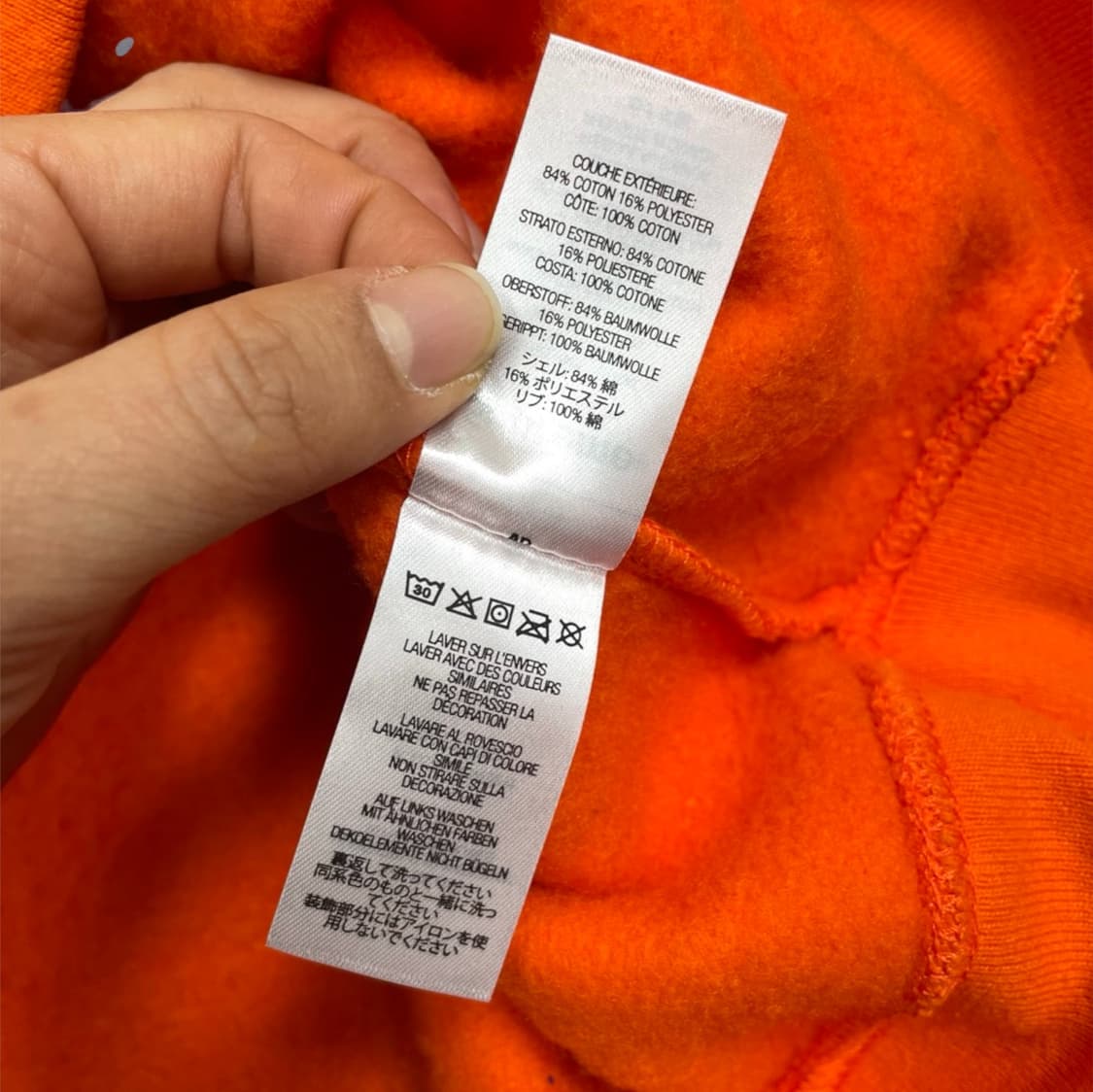 슈프림 Supreme 오렌지 샌프란시스코 스몰 박스 크루넥 맨투맨 M 상품이미지5