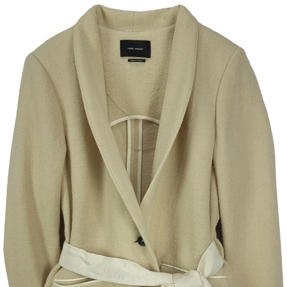 [이자벨마랑] 울 블랜디드 벨티드 모직 코트 자켓 P01489 상품이미지4