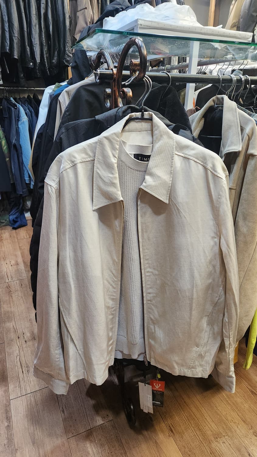 LEMARD 남성 스탠다드 린넨 카라 자켓 100 상품이미지1