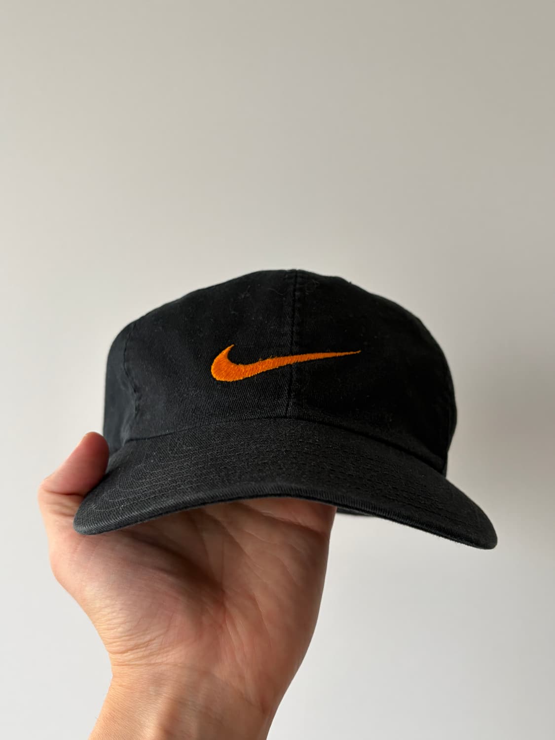 90s 올드 나이키 old nike 오렌지 스우시 블랙 볼캡 상품이미지3