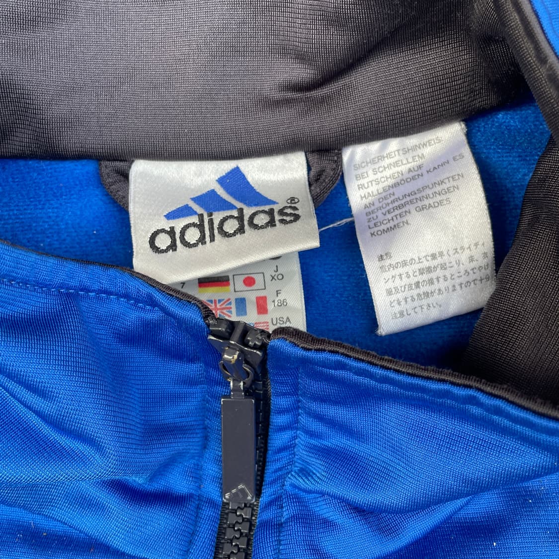 90s 아디다스 배색 올드스쿨 오버핏 빅로고 져지 트랙탑 XL 상품이미지5