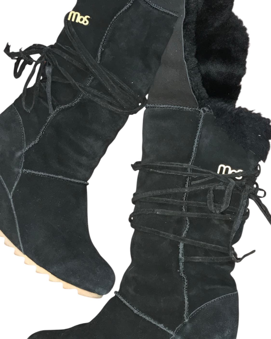 fur wedge heel boots 240-245 상품이미지2