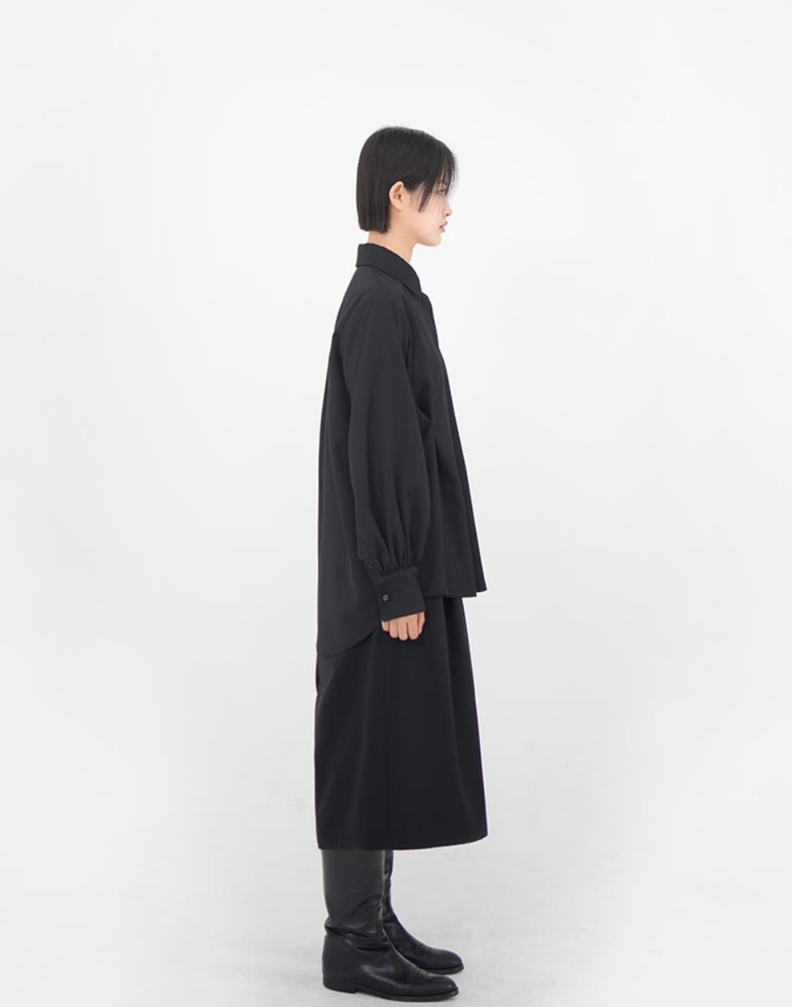 유노이아 Basic Bermuda Pants black 상품이미지4