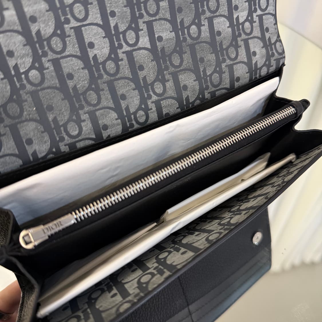 [새상품급] 디올 Privé 오블리크 플랩 장지갑 상품이미지6