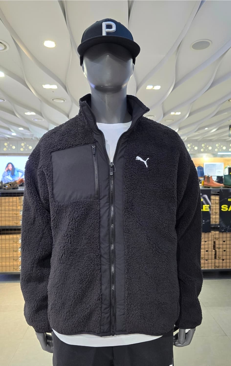 푸마 쉐르파 플리스 양면 자켓 블랙 새제품 상품이미지1