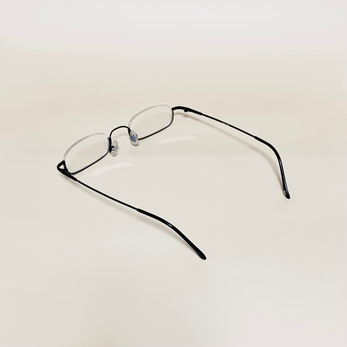 871 역반무테 안경 슬림 직사각 블랙 메탈 빈티지 남녀공용 데드스탁 픽 상품이미지6