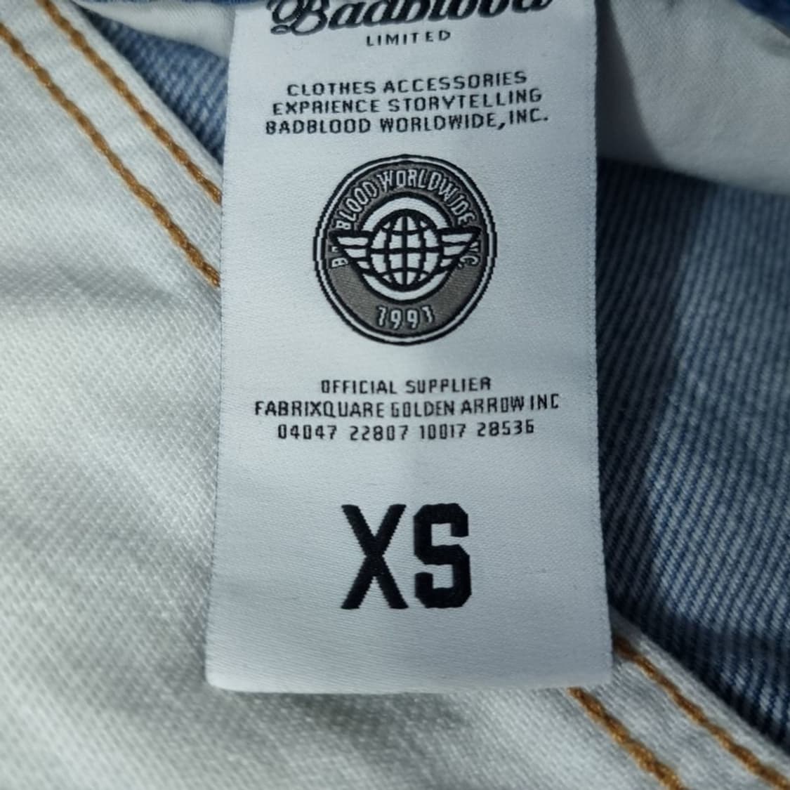 [배드블러드] 라인 패널 데님 팬츠 라지핏 M19870 상품이미지9