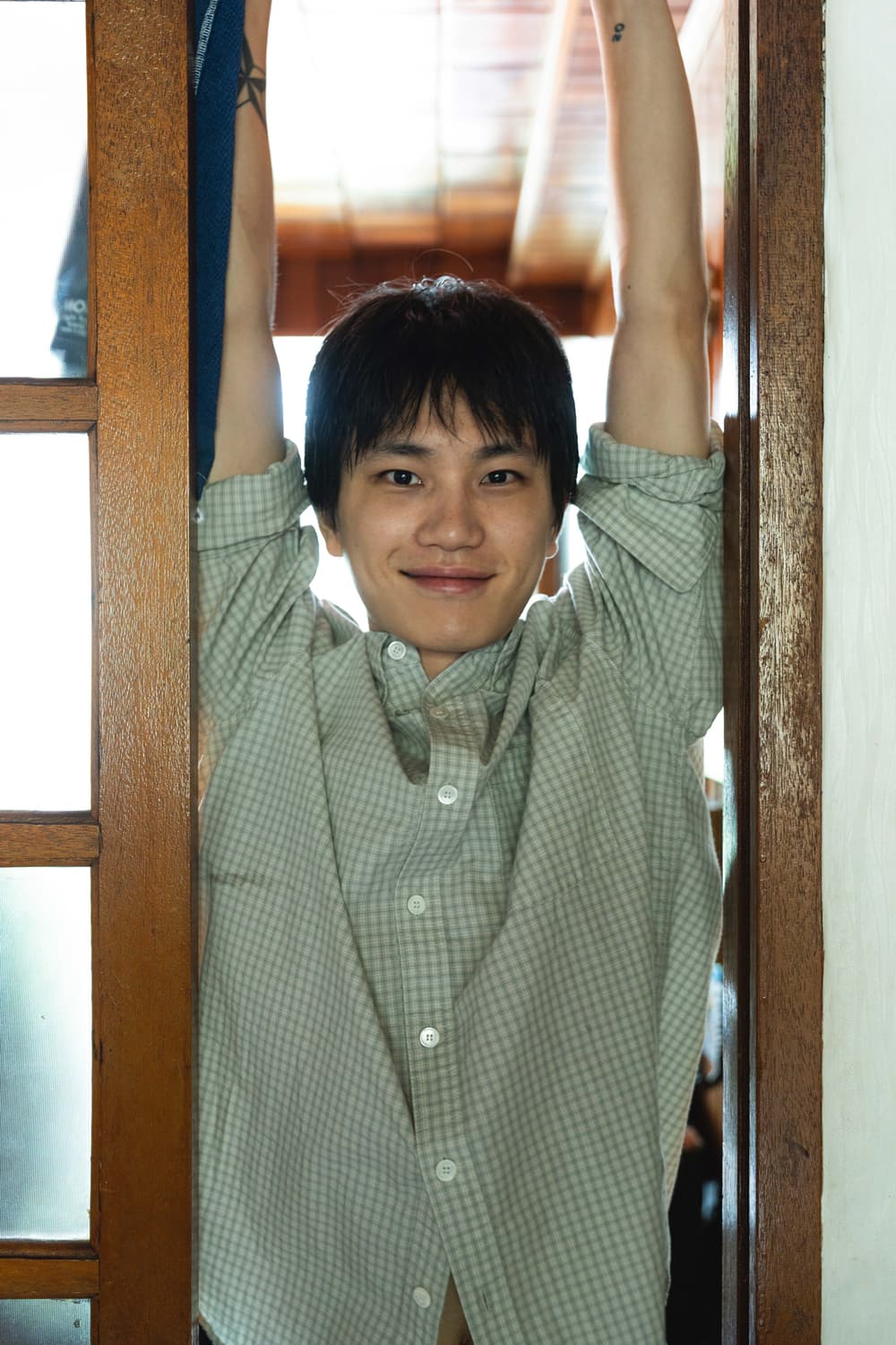 [3] ham 함 grandpa shirts green 상품이미지1