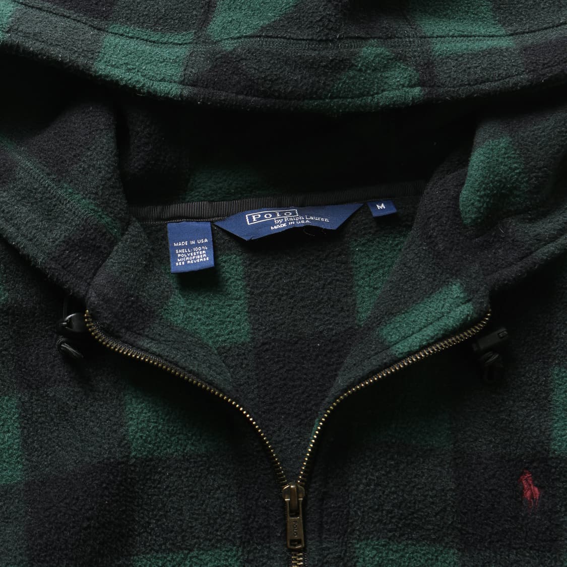 폴로 made in USA 블랙와치 플리스 자켓   상품이미지6