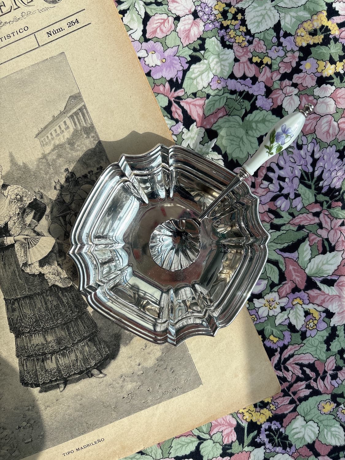 영국 앤틱 치펜데일 실버플레이트 볼 상품이미지2