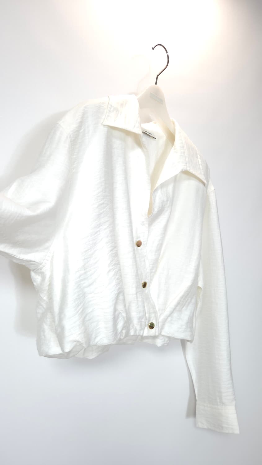 산드로 크롭 크링클 트윌 셔츠 블라우스 55~77 상품이미지5