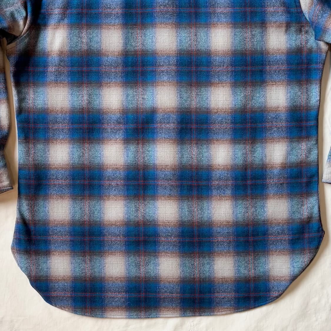 (L) 70s USA Pendleton 타탄체크 울 웨스턴 셔츠 상품이미지9
