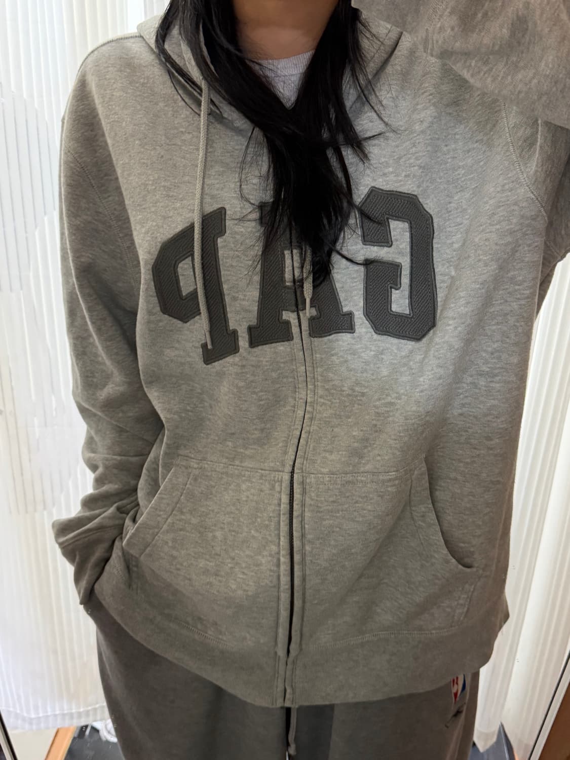 갭 그레이 후드집업 xl 상품이미지1