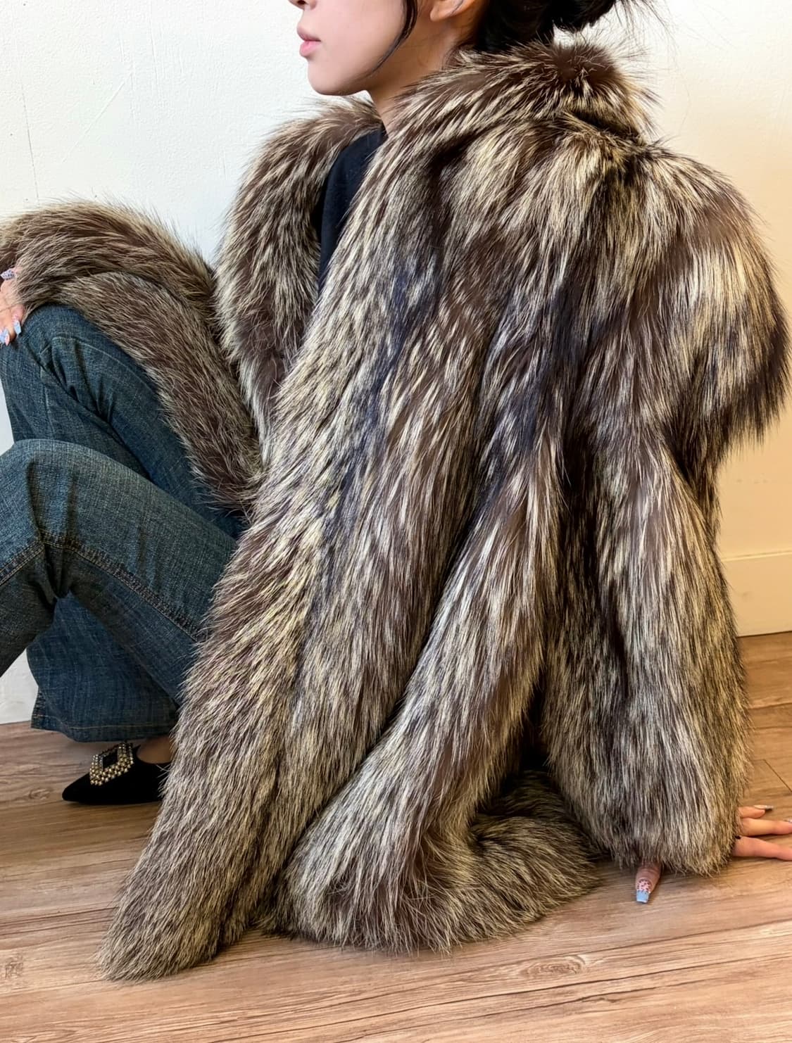 SAGA FOX 슈퍼 퀄리티 폭스 퍼 자켓 상품이미지4